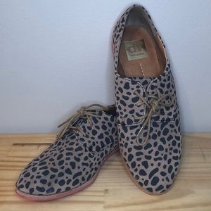 Dolce vita cheetah suede shoes